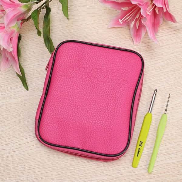 16-Piece: Colored Crochet Hooks Yarn