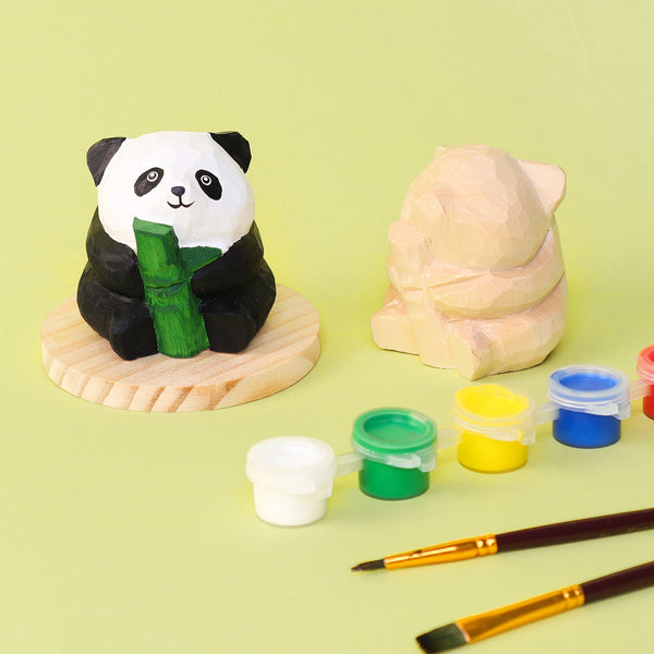 Paint Your Own Wooden Panda DIY Craft Painting Kit