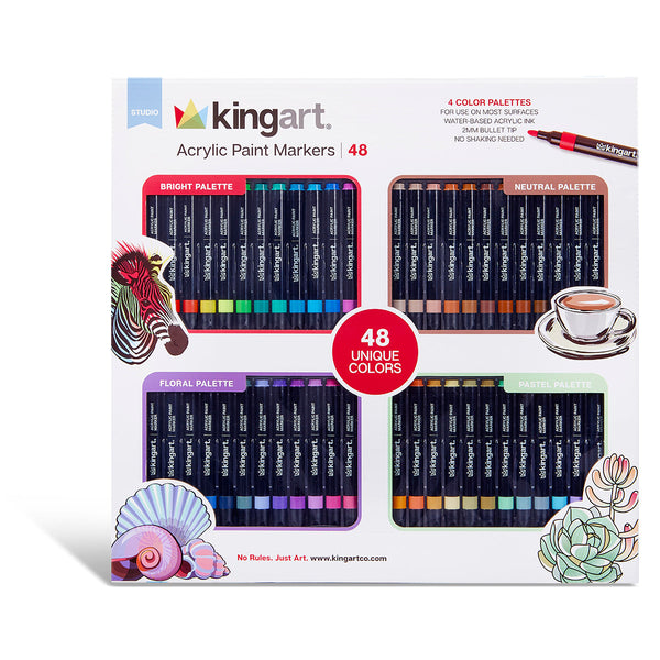 Acrylic Paint Markers – 48 Count