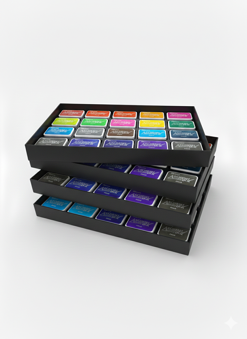 Mini Archival Ink Pad Storage Tray for Craft Supplies