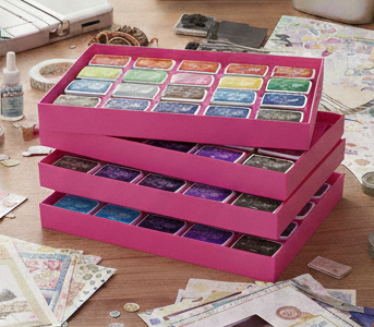 Mini Archival Ink Pad Storage Tray for Craft Supplies