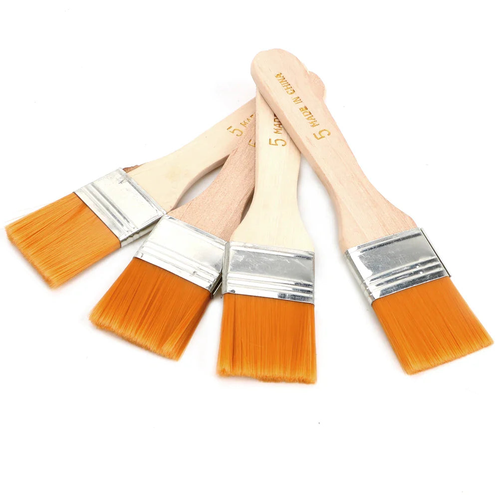4 Piece Nylon Hair Paint Brush Set for Art Painting