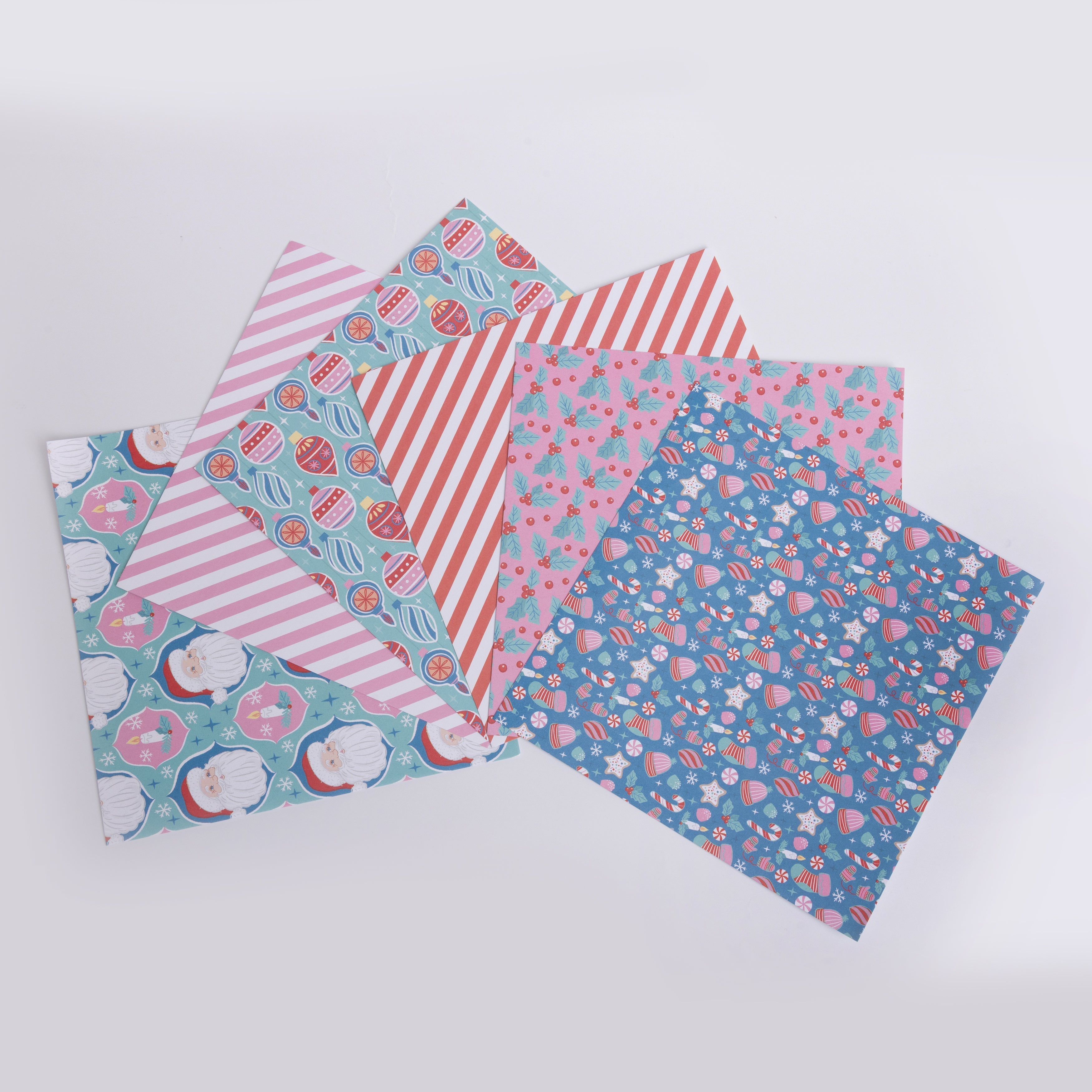 Holiday Printed Paper Assortment for DIY Cards and Scrapbooking Crafts
