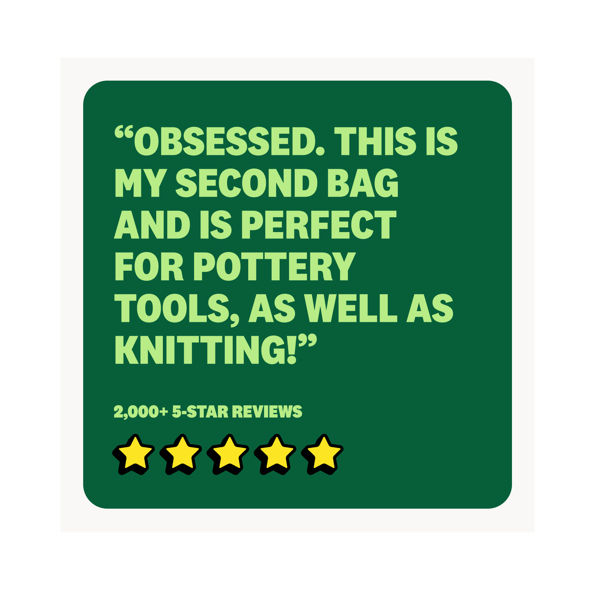 Soolla® Studio Bag, Deep Forest Green