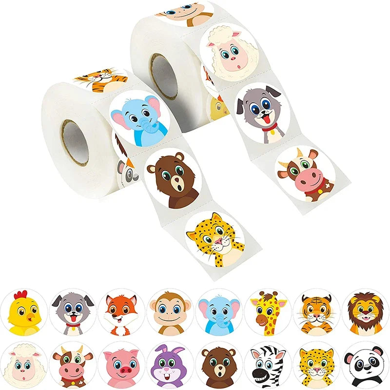 Colorful Holographic Star Stickers Roll for Kids Scrapbook DIY