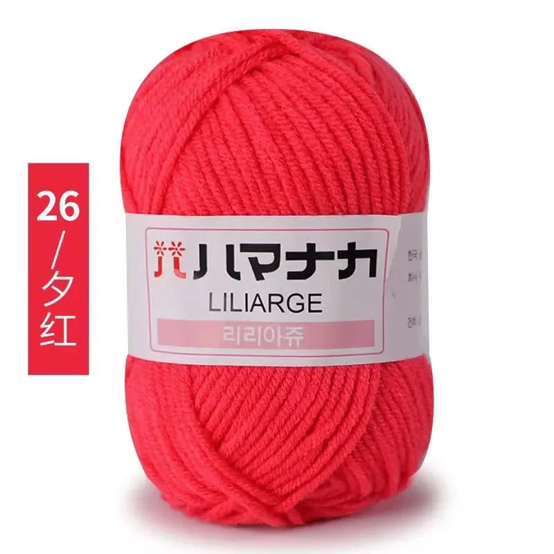 Soft Cotton Baby Knitting Yarn Thick Velvet Crochet DIY Sweater