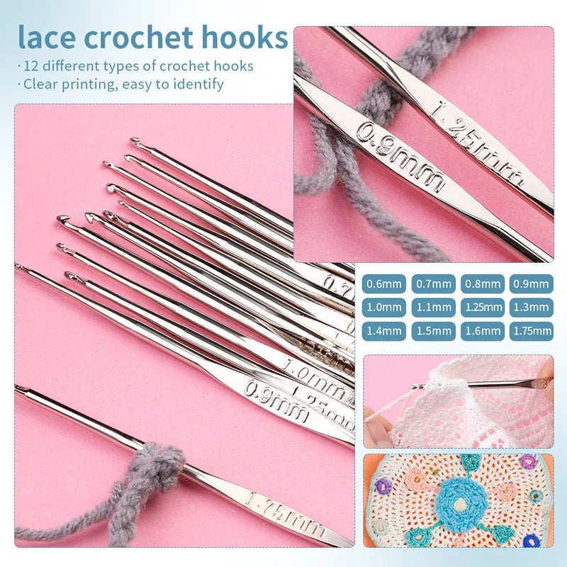 Crochet Hook Set Knitting Sewing Tools DIY Craft Kit