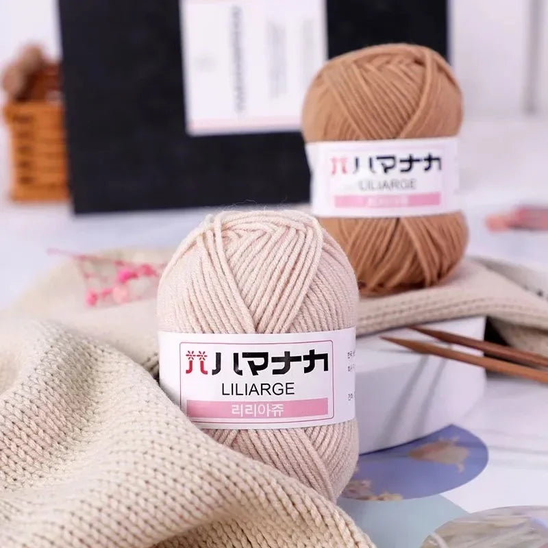 Soft Cotton Baby Knitting Yarn Thick Velvet Crochet DIY Sweater