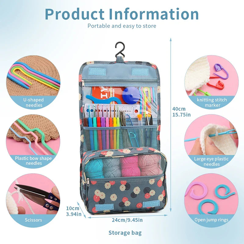 Crochet Hook Set Knitting Sewing Tools DIY Craft Kit