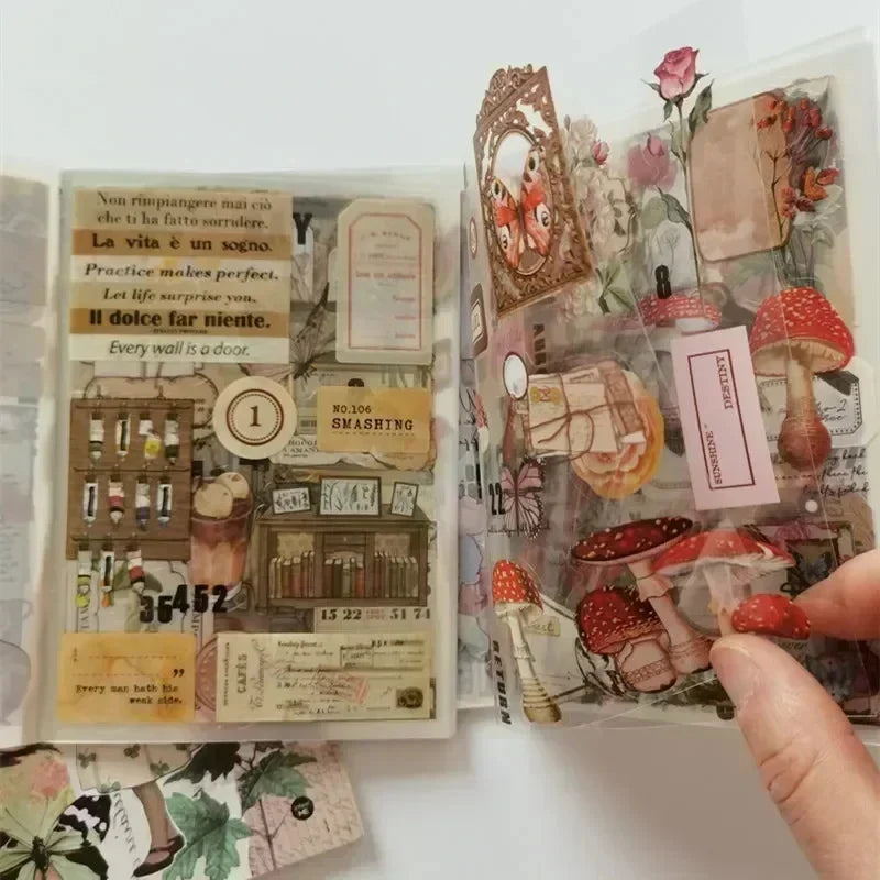 Retro Nature Decorative Stickers for Scrapbook