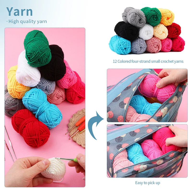 Crochet Hook Set Knitting Sewing Tools DIY Craft Kit