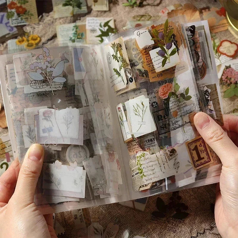 Retro Nature Decorative Stickers for Scrapbook
