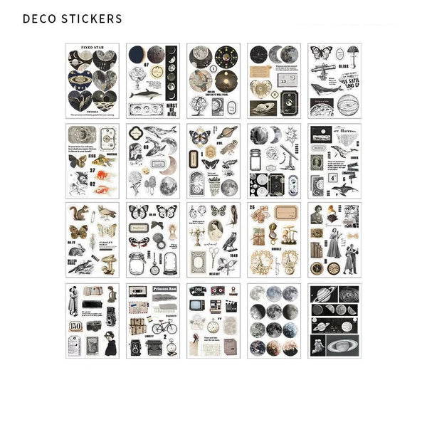 Retro Nature Decorative Stickers for Scrapbook