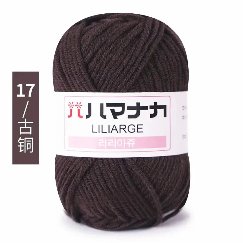 Soft Cotton Baby Knitting Yarn Thick Velvet Crochet DIY Sweater