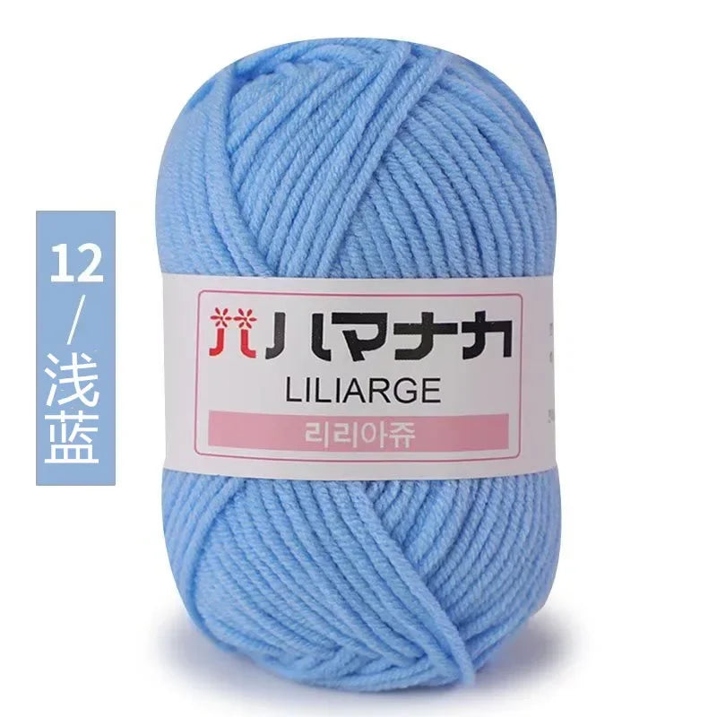 Soft Cotton Baby Knitting Yarn Thick Velvet Crochet DIY Sweater