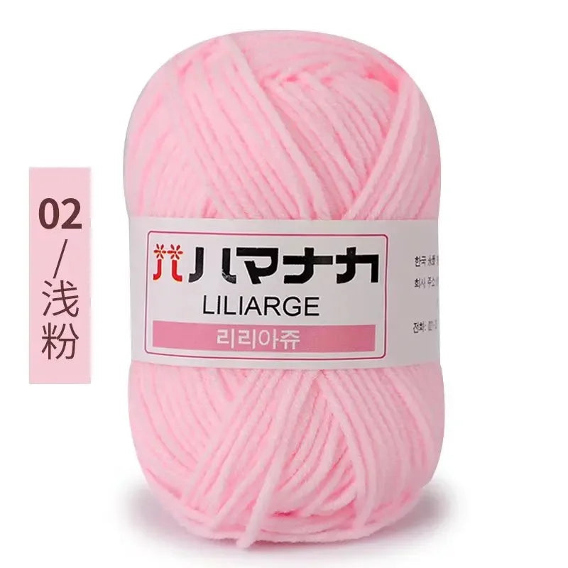 Soft Cotton Baby Knitting Yarn Thick Velvet Crochet DIY Sweater