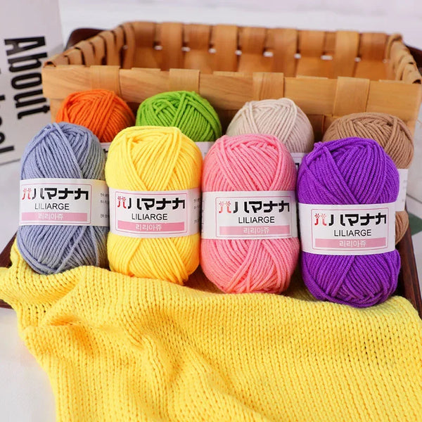Soft Cotton Baby Knitting Yarn Thick Velvet Crochet DIY Sweater