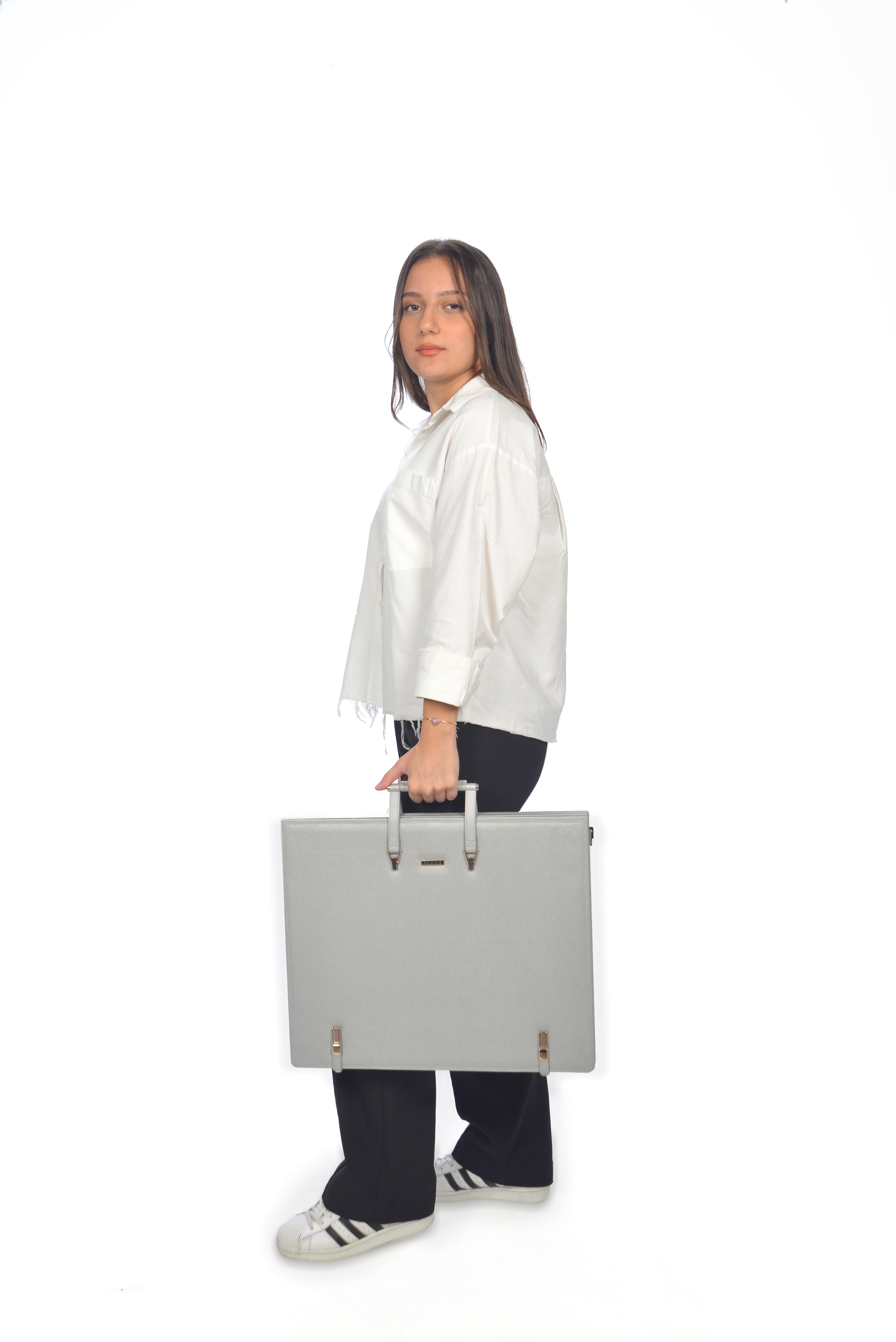 Leather Binder Leather Portfolio Gifts For Painters - Portfolio Binder- Art Supplies Organizer