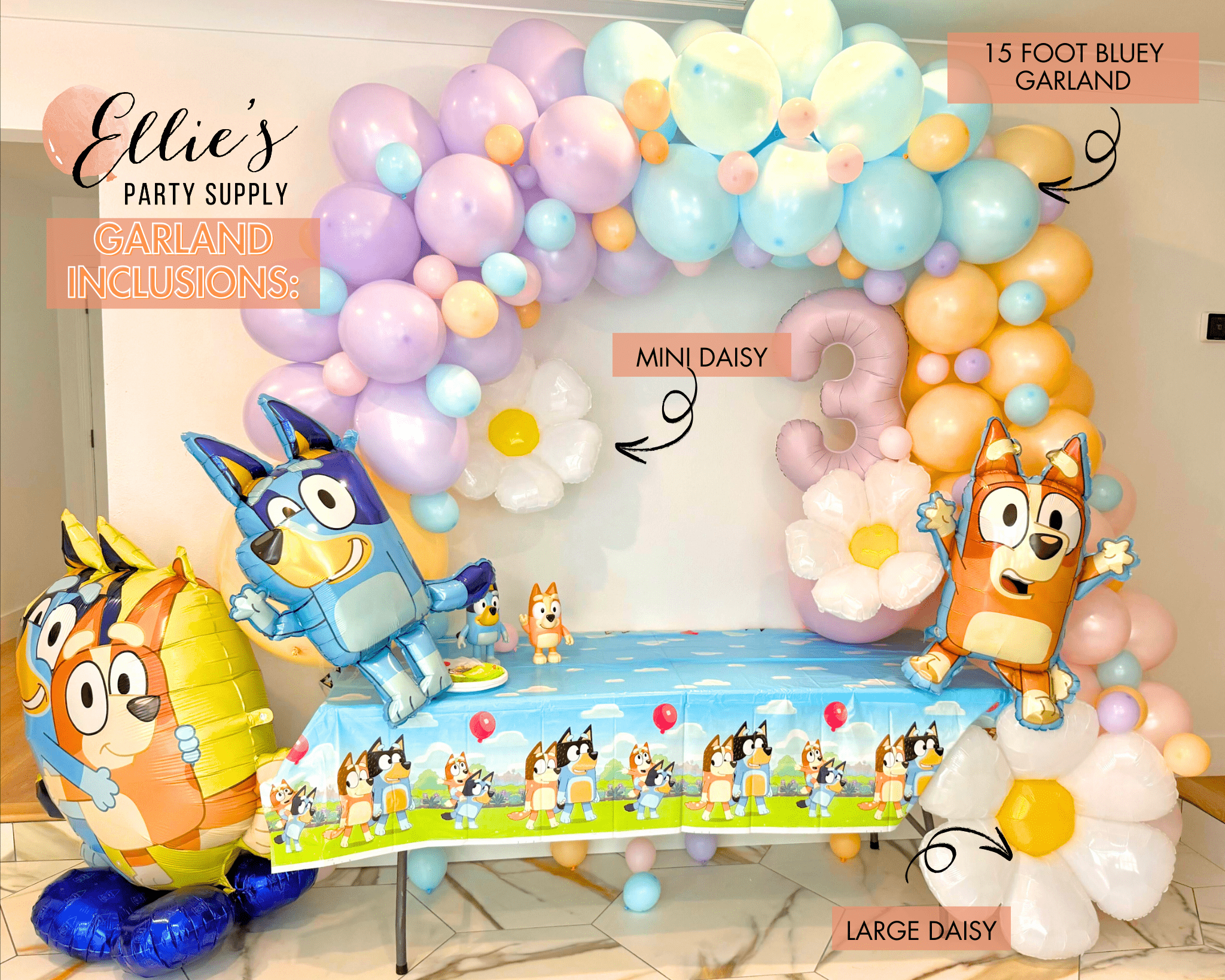 Bluey-Inspired Balloon Garland Kit