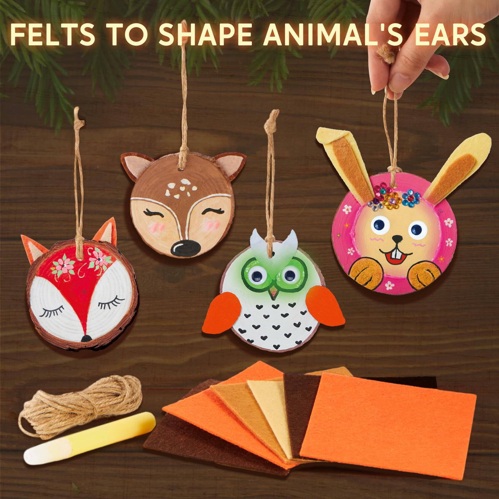 Glow in Dark Wooden Painting Craft Kit for Kids